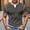 Gray, variant on Summer Men's Shirt Fake Two-piece Double-layer V-neck Fashionable Splicing Short Sleeved Round Neck Top/shirt