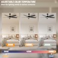 thumbnail image 4 of Ventilador de techo FANSHAIN 132 cm con luz y control remoto, 4 of 7