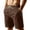 hgg139-Coffee, variant on Yaoyar Men's Corduroy Casual Shorts Solid Color Elastic Waistband Drawstring Pockets Vintage Summer Bottoms