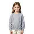 thumbnail image 2 of Girls Sweatshirt Solid Soft Pullover Top Long Sleeve Crewneck Sweatshirt Casual School Kids Shirt 5-14 Years, 2 of 5