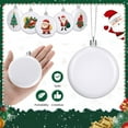thumbnail image 6 of Lilixerw 12 PCS DIY Christmas Ornaments,3.15Inch White Round Plastic Craft Block for Painting,Personalized Xmas Tree&Holiday Decor Projects, 6 of 6