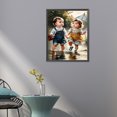 thumbnail image 2 of Con Cuentas Cuadradas 5D DIY Kit Niña Pequeña Del Arte 45x55cm, 2 of 9