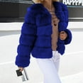 thumbnail image 3 of Faux Fur Coat Women, Yigetop Womens Winter Outerwear Faux Fur Long Sleeve Crop Jacket Shaggy Coat Open Front Cardigans Faux Fur Jacket A 3XL, 3 of 7