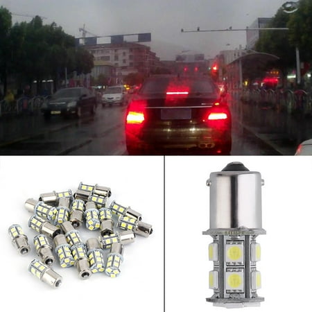 20X 7000K LED Tail Lights 1156 13SMD Interior Trail Lights Brake Light Bulbs Super Bright LED Fog Light Bulbs