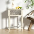 thumbnail image 6 of FOROUTIA Vintage Nightstands Set of 2 with Drawer, Wood Bedside Tables with Storage Shelf for Bedroom, 6 of 7