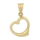 thumbnail image 1 of Dije Corazón Chico Curvo Para Dama Casa del Anillo Oro Sólido 14K amarillo, 1 of 5