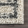 thumbnail image 3 of nuLOOM Mira Moroccan Diamond Plush Soft Shag Area Rug, 6' 7" x 9', Off White, 3 of 4