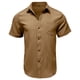 thumbnail image 4 of pstuiky camisetas de hombre, Camiseta deportiva informal de lino de color liso con cuello redondo y manga corta para hombre camisas casuales para hombre l, 4 of 6