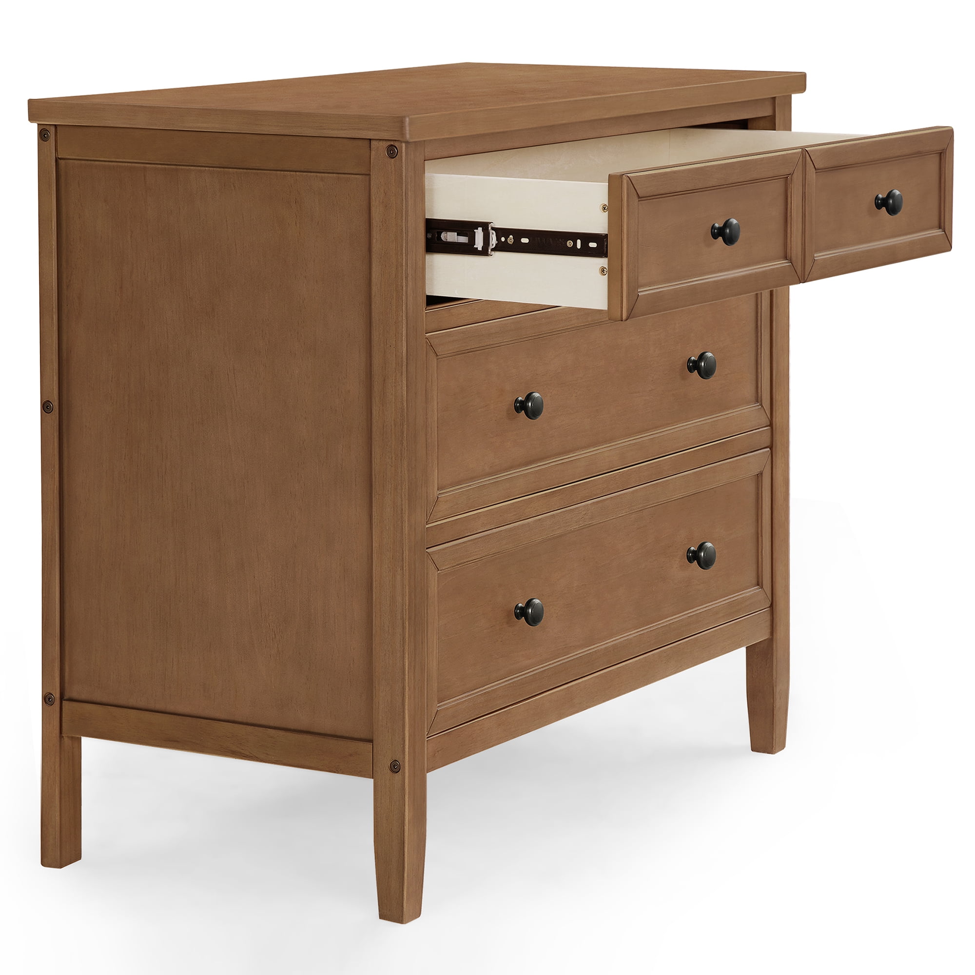 Delta Children Epic 3 Drawer Dresser with Interlocking Drawers, Chestnut