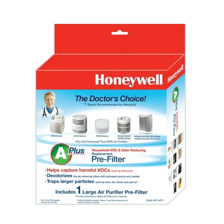Honeywell Universal Pre Filter - Honeywell Odor Reducing Carbon Type