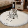 thumbnail image 5 of USB Charging Pet Heating Pad - 28℃ Constant Temperature, Noiseless Soft Fabric, Chew-Resistant Tube, 15.7in, Christmas Gift for Cats Small Dogs, Indoor Outdoor Use, 5 of 7