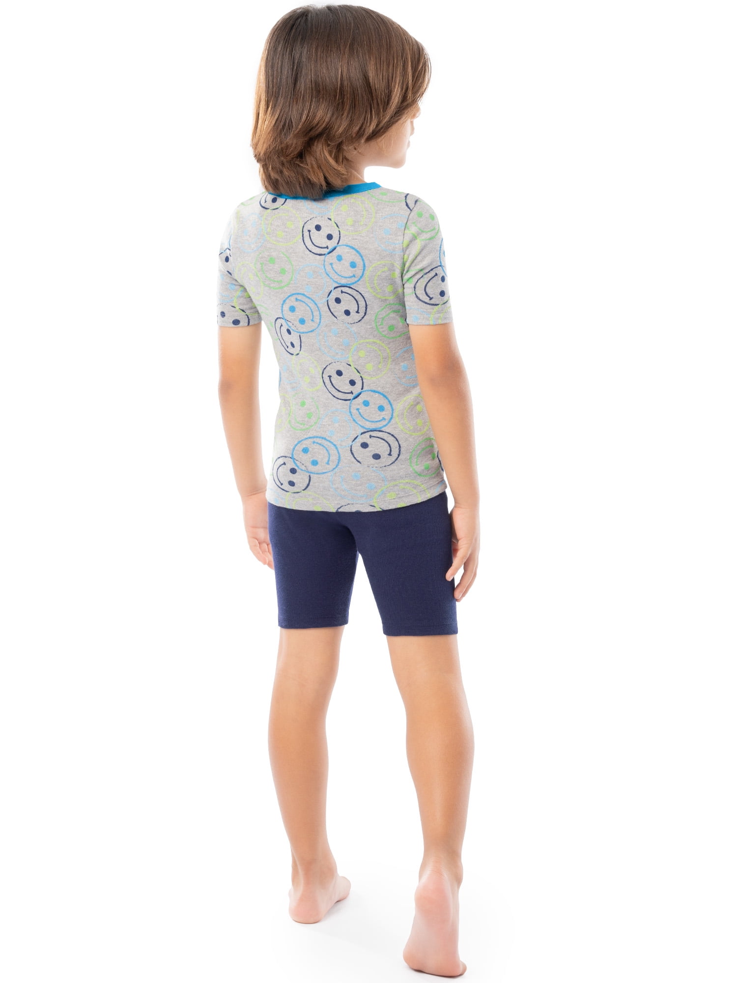 Fruit of the Loom Boy's Energize Snug Fit Pajama Sleep Sets, 4-Piece, Sizes 4-12