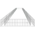 Gabion raised bed galvanized steel 1000x100x20 cm