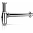 thumbnail image 1 of Sifón de fregadero de acero inoxidable, tubo de sifón a prueba de olores para lavabo, Metal Universal JAMW Sencillez, 1 of 5