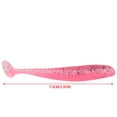 thumbnail image 3 of 20PCS Soft Plastic Fishing Lures T Tail Baits, Reflective Sequins with Attractive Motion for Fish Tackle, 3 of 7