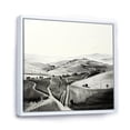 thumbnail image 2 of Designart "Vineyard In Minimalist Photography" Vineyard Floater Framed Canvas Wall Art, 2 of 5