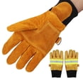 thumbnail image 1 of Guantes ignífugos Dinheiro para asar a la parrilla, guantes de piel de vaca para asar, 1 of 5