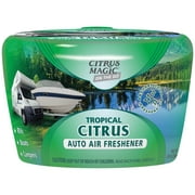 Citrus Magic On The Go Odor Absorbing Solid Air Freshener for RV and Boat, Tropical Citrus, 20-Ounce