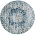 thumbnail image 2 of Rugs.com Newport Collection Rug – 4' Round Navy Blue Medium Rug Perfect For Kitchens, Dining Rooms, 2 of 9