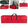 thumbnail image 2 of Large Christmas Tree Storage Bag, Strong And Durable Waterproof Resistant Artificial Tree Storage Bag Fits to 9ft - Red ,, 2 of 8