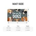 thumbnail image 4 of FJPT Hope You Like Dogs Non Slip Flannel Floor Mat Kitchen Mat For Bathroom Kitchen Bedroom Decor 24x16 inch, 4 of 5