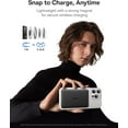 thumbnail image 2 of Baseus Picogo 5000mAh Ultra-Slim MagSafe Power Bank, Card-Size Wireless Charger with USB-C Braided Cable, Fast Charging Battery Pack for iPhone,Black, 2 of 10