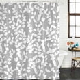 thumbnail image 3 of Grey White Botanical Waterproof Fabric Shower Curtain,Pastoral Spring Floral Summer Art Waterproof Fabric Shower Curtain for Bathroom Curtains Bathtubs Shower Curtains with 12 Hooks Extra Long 72x96, 3 of 8