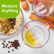 PrepSolutions 3 Piece Liquid Measuring Cup Set with Easy Read Measurements