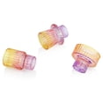 thumbnail image 3 of Portavelas Vixdonos de cristal (3 unidades), color morado, rosa y amarillo, 3 of 7