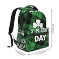 thumbnail image 2 of Easygdp St Patrick's day Mochila Ergonómica Versátil para Laptop - Múltiples Bolsillos, Correas Ajustables, Unisex para Escuela, Viajes y Actividades al Aire Libre-One Size, 2 of 5
