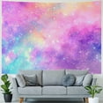 thumbnail image 4 of Nawypu Galaxy Pink Purple Wall Tapestry for Bedroom Marble Abstract Art Psychedelic Stars Bright Color Colorful Wall Hanging Tapestries, Pink Purple Blue Backdrop for Teen Girls Party Living Room Dorm, 4 of 6