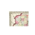 thumbnail image 3 of Historic County Map - Hancock Mcdonough Schuyler Counties Illinois - Campbell 1870 - 23 x 29.14 - Vintage Wall Art, 3 of 5