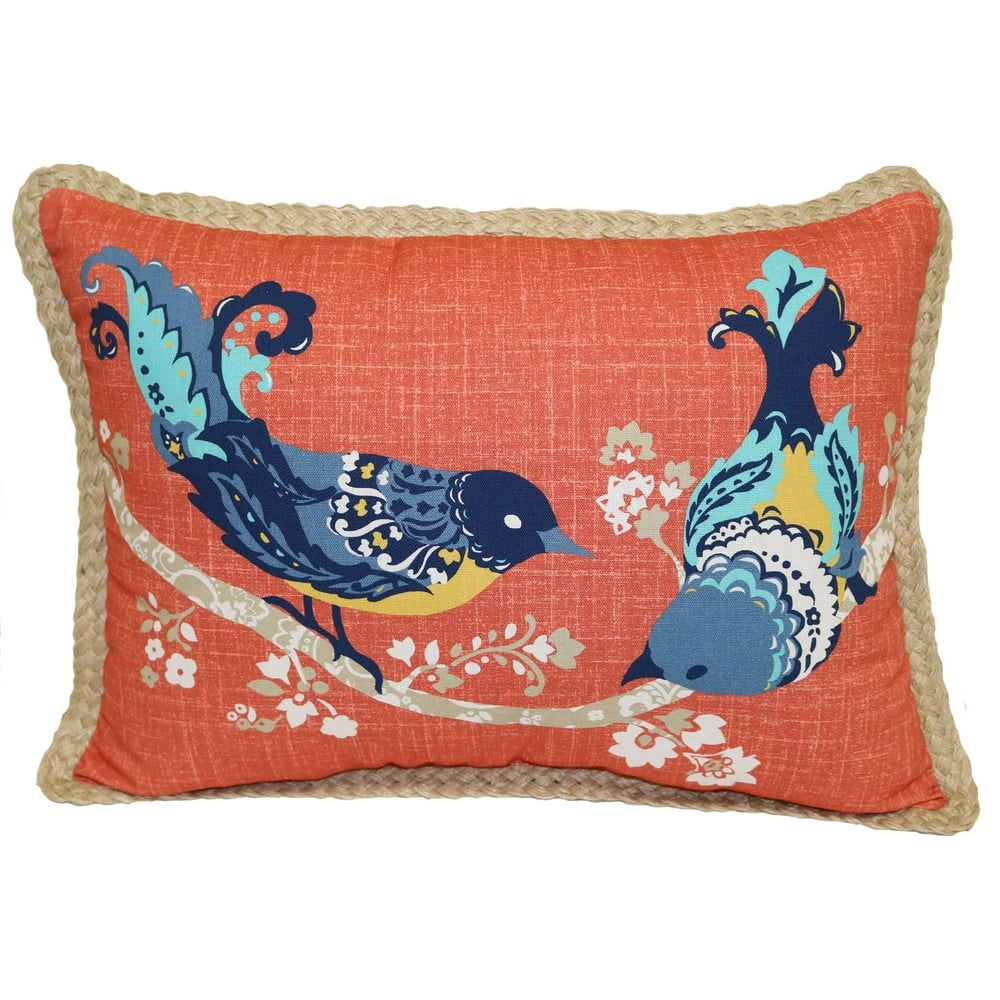 Better Homes and Gardens Paisley Bird Toss Pillow