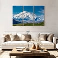 thumbnail image 2 of Elephant Stock Mount Mckinley Denali Wall Art - Horizontal Multi Panel Canvas - 3 Pieceliving Room Wall Decor - Photography Nature Multi Panel - Beige And Gray Decor - 74" x 48", 2 of 8