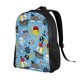 thumbnail image 2 of Disketp Pirate Marine Animals Mochila Unisex de Apertura Lateral Completa, Mochila para Laptop para Escuela, Trabajo y Viajes, 2 of 8