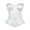 White, variant on Lacework Corset Top for Women Sexy Textured Sheer Floral Lace Bustier Going Out Lace-up Corset Overbust Top