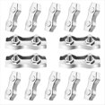 thumbnail image 1 of 14 Abrazaderas para Cable de 2 Postes M2, Abrazadera para Cable de 1/16 Pulgadas, Clips para Cable de Doble Perno para Cable de 1/16 Pulgadas/1,5 mm, 1 of 7