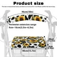 thumbnail image 6 of COEQINE Sunflower Cow Print 2 Piece Designer Fashion Accessories Universal Rollator Walker Seat and Backrest Covers Easy to Install Walker Seat Covers for Seniors, 6 of 7