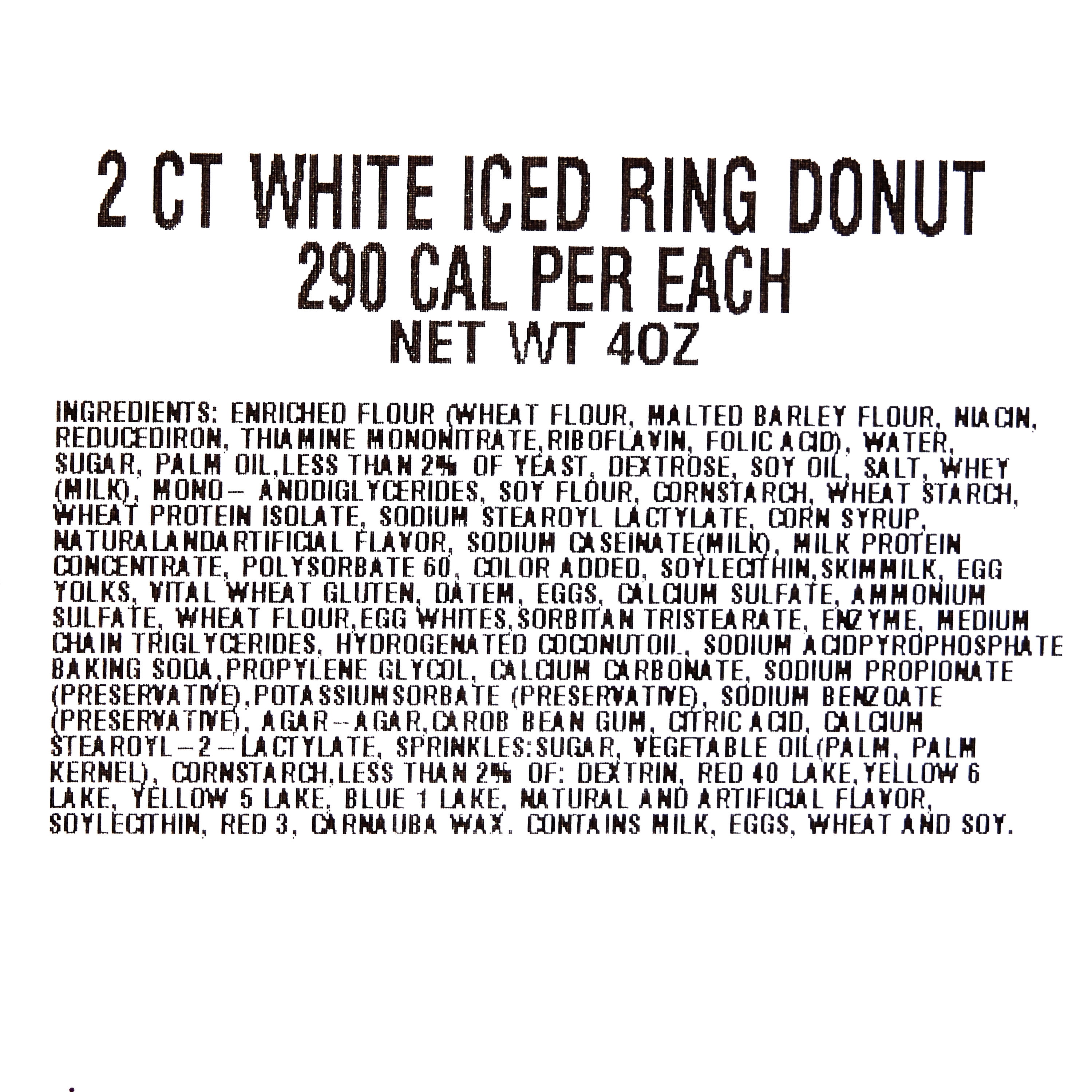 Freshness Guaranteed Regular Vanilla Iced Donuts, 4 oz, 2 Count