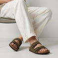 thumbnail image 5 of Cushionaire Lane Cork Footbed Mens Sandals, Adjustable Buckle Comfort Slides for Men, Genuine Leather Insole Summer Sandals Men Footwear, 5 of 24
