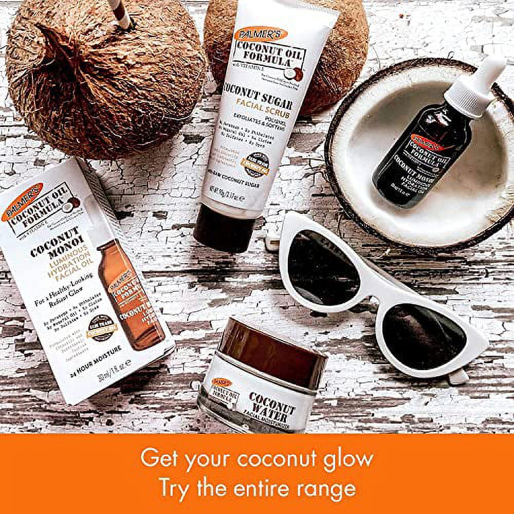 Palmers Coconut Water Facial Moisturizer 1.7 Ounce Jar (2 Pack)