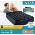 thumbnail image 5 of Intex Queen Pillow Rest Raised Fiber Tech Airbed Mattress Bed with Built In Pump, 5 of 5