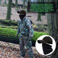 thumbnail image 5 of Sombrero de camuflaje negro para hombre con disipador de calor, puño para el cuello, gorra de béisbol, bufanda para la cara, arnés militar táctico del ejército, sombrero adecuado para correr, caza, e, 5 of 5