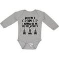 thumbnail image 3 of Inktastic Future Oil Rig Worker Boys or Girls Long Sleeve Baby Bodysuit, 3 of 5