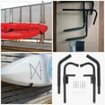 thumbnail image 1 of OULII 2 Ensembles Cintres de Rangement pour Kayak Noirs Robustes Support Mural avec Mousse de Protection pour Canots, 1 of 8