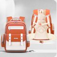 thumbnail image 2 of School Bag Backpacks,Lightweight School bag,Waterproof Bookbag for Elementary Primary School/Orange, 2 of 7
