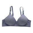 thumbnail image 5 of Lixiuxyad Plus Size Full Coverage Wireless Bras For Comfortable Support Non Padded Breathable Everyday Soft Cup Bra,Bras for Women Blue 36, 5 of 6