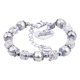thumbnail image 5 of Guardurnaity de perlas simuladas Cadenas de acero inoxidable Vidrio artesanal Atractivo y elegante Brazalete de la amistad Niños Blanco Blanco 2piezas Guardurnaity CBP321059, 5 of 6