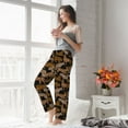thumbnail image 5 of Salouo Leopard Print Print Women's Pajama Pants Casual Loose Sweatpants PJs Flowy Pants Drawstring Palazzo for Women Wide Leg Pants Lounge Pajama -Medium, 5 of 8