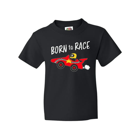 Inktastic Born to Race- Red Race Car Youth T-Shirt